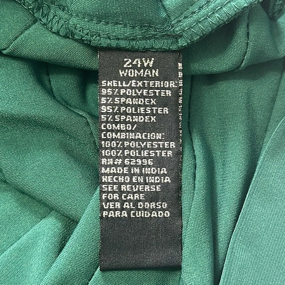 Scarlett Asymmetrical Dress in Deep Green - Picture 8 of 11